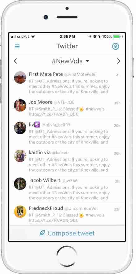 UoT Welcome Week twitter