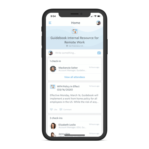 guidebook interact feed