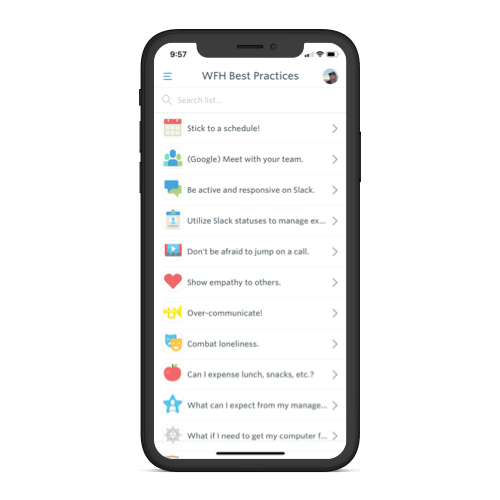 guidebook custom list feature