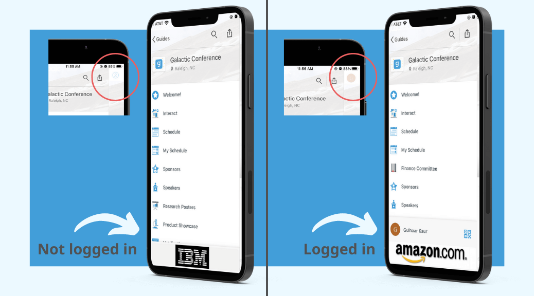 Gated lists for mobile apps