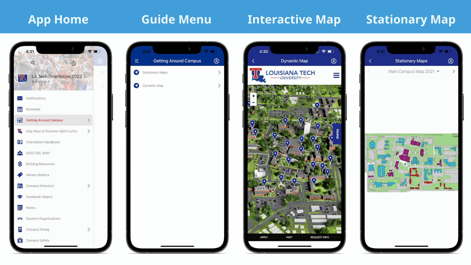 LA Tech orientation app