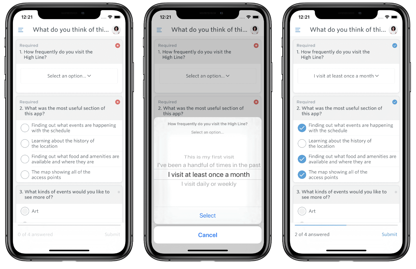 event surveys and live polls