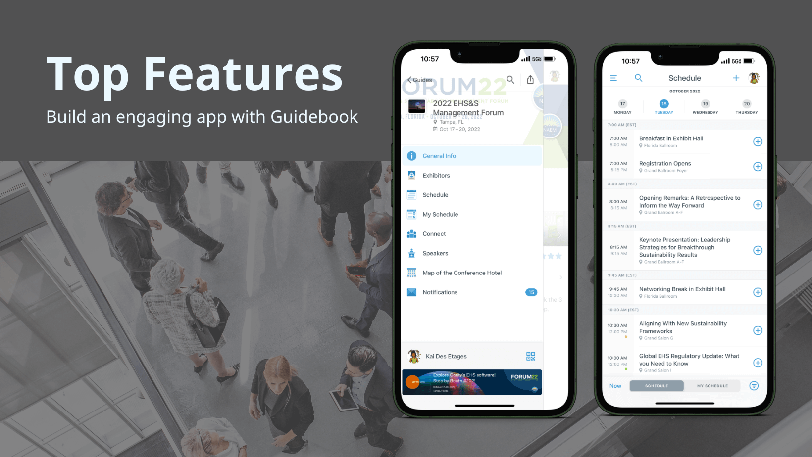 top event app features