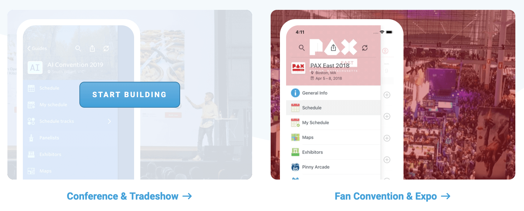 start building app template