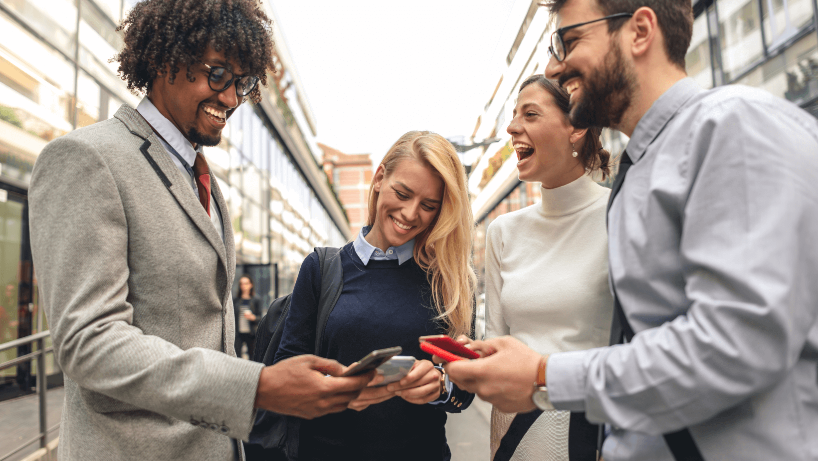 people using an event app