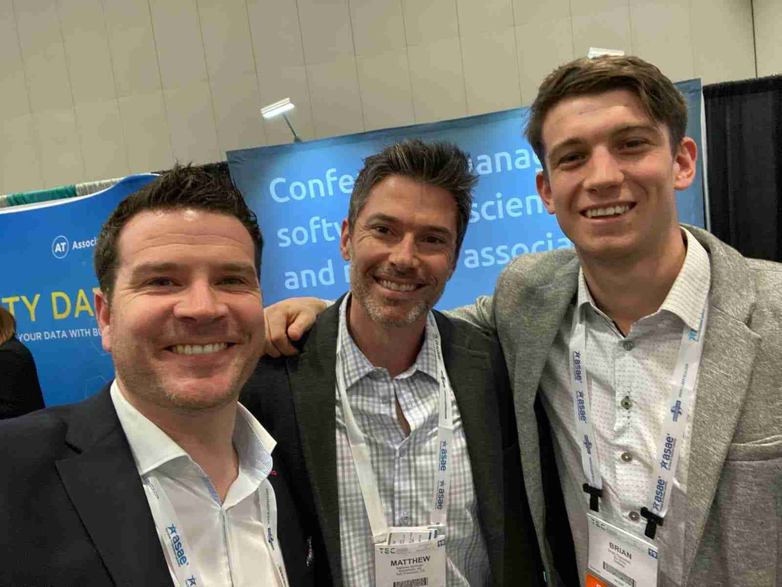 Ex Ordo and Guidebook meeting at ASAE Tech in 2019 for mobile app