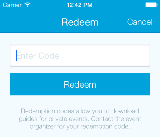 redeem code