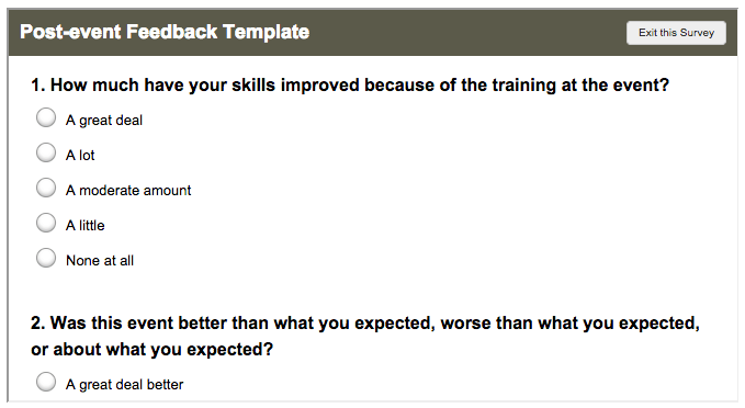 surveymonkey free event tools for planners