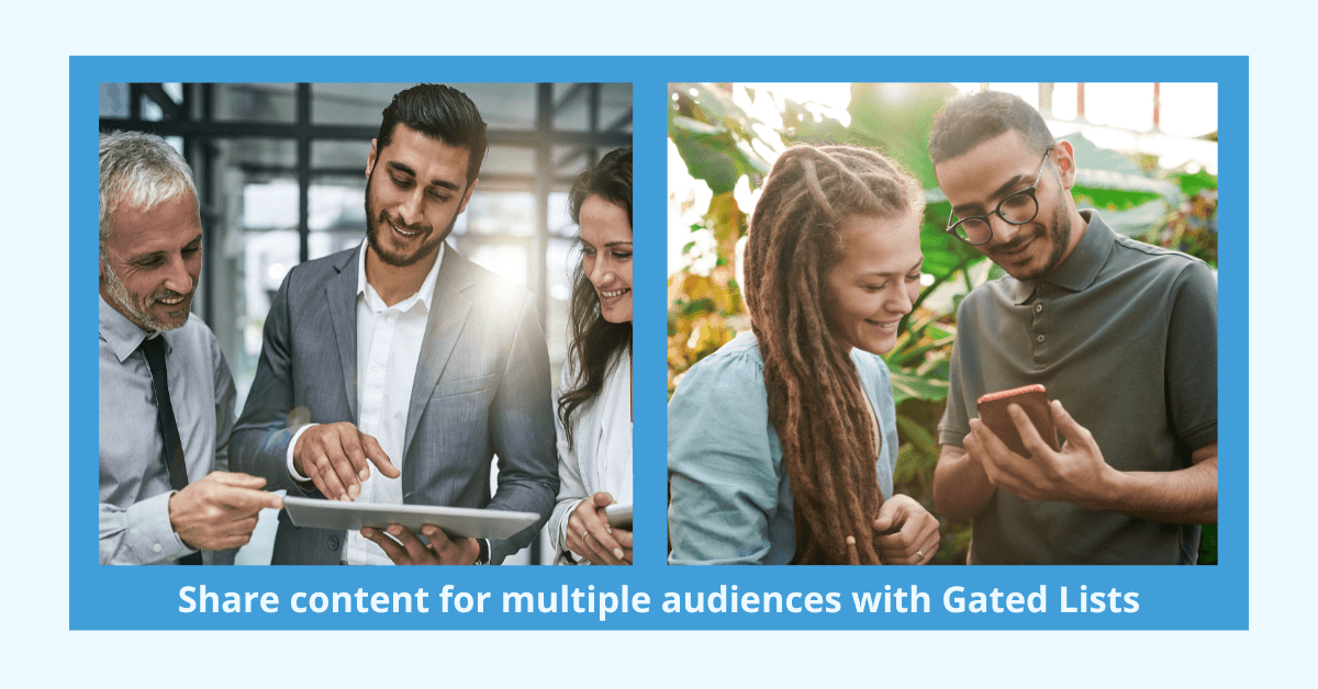 a mobile app for multiple audiences