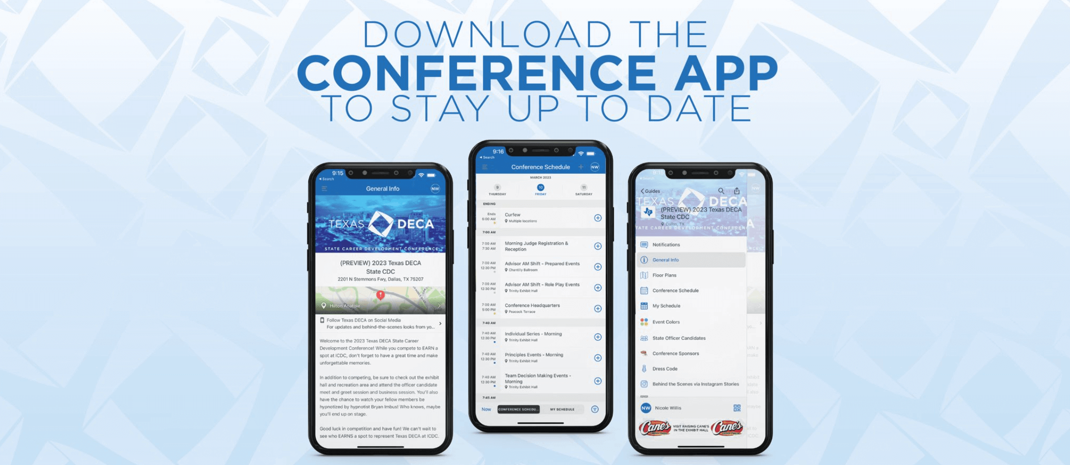 DECA event app