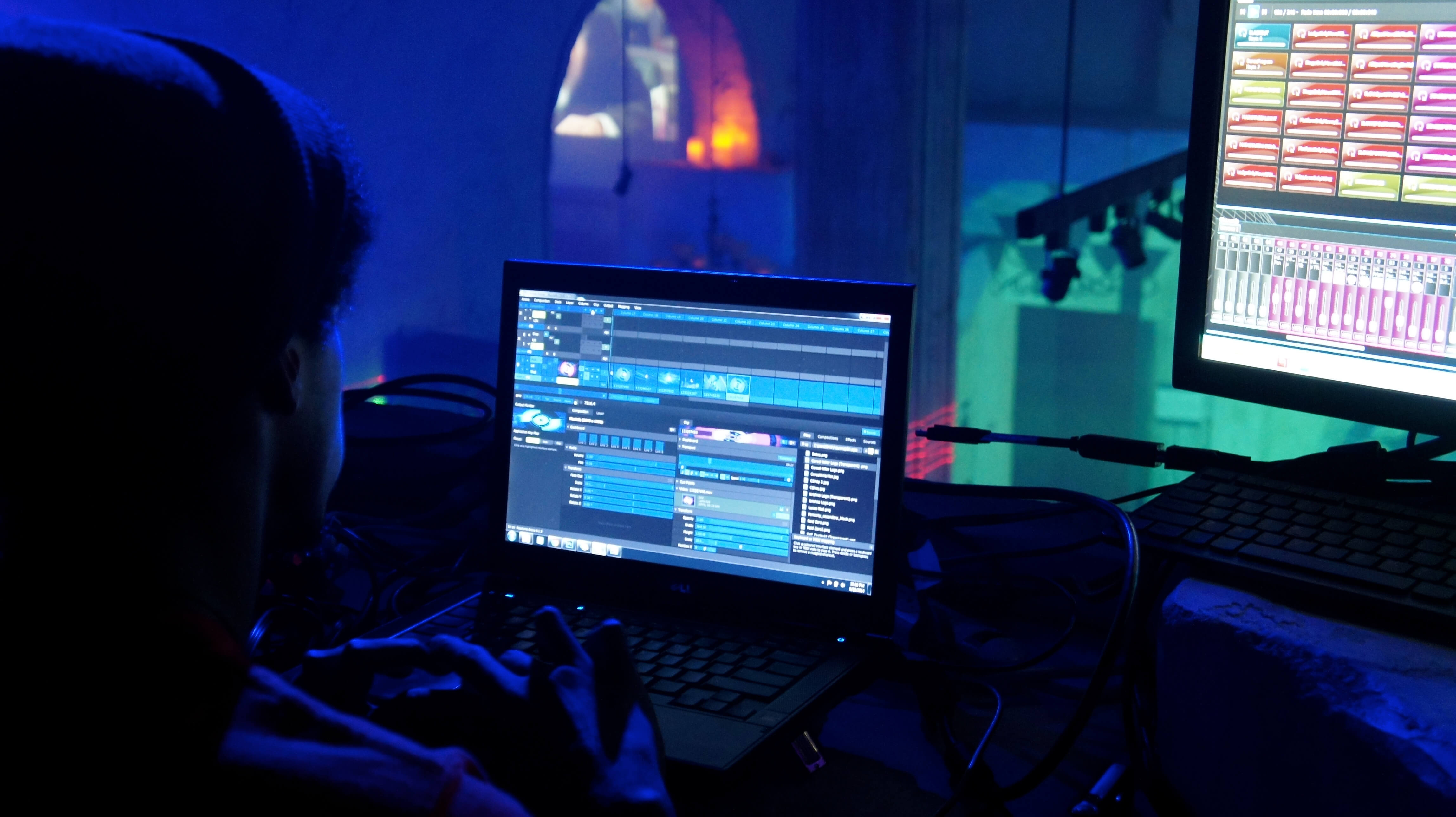 Projection mapping at Venue 550