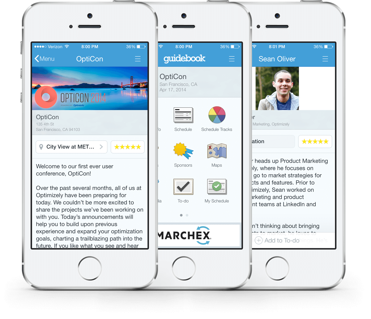 Optimizely's excellent user conference app