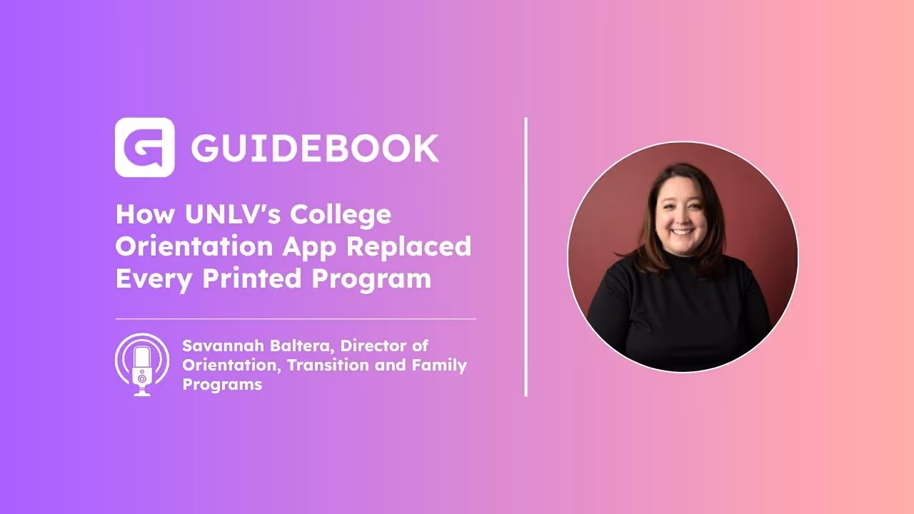 Guidebook talks to university of las vegas orientation director about orientation app