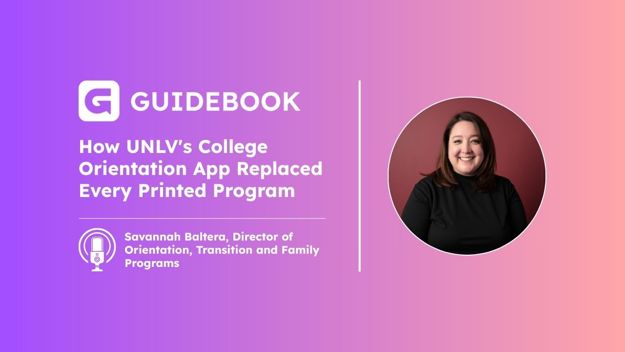 Guidebook talks to university of las vegas orientation director about orientation app