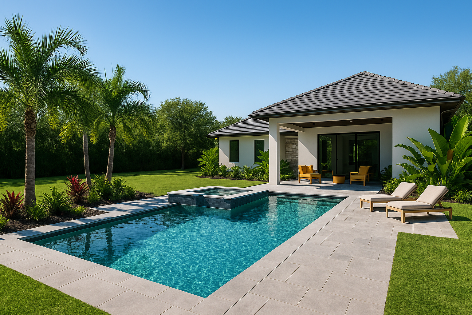 geometric swimming pool designs