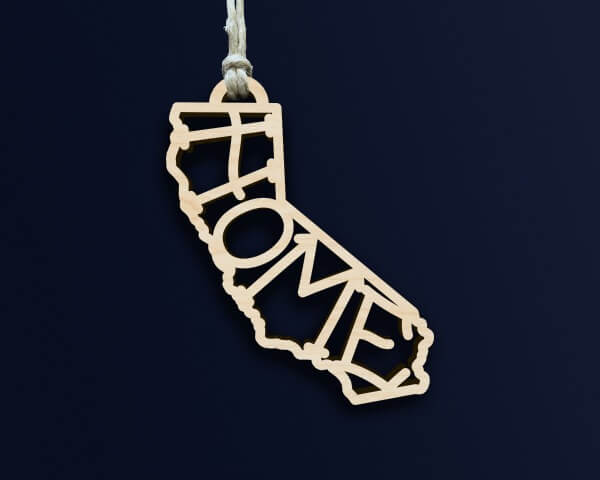 Home, CA Ornament