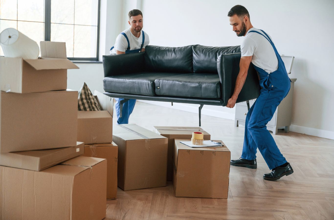 Minute Men Movers professional safely handling furniture during relocation in Edina with precision and control. Moving Company Near Me