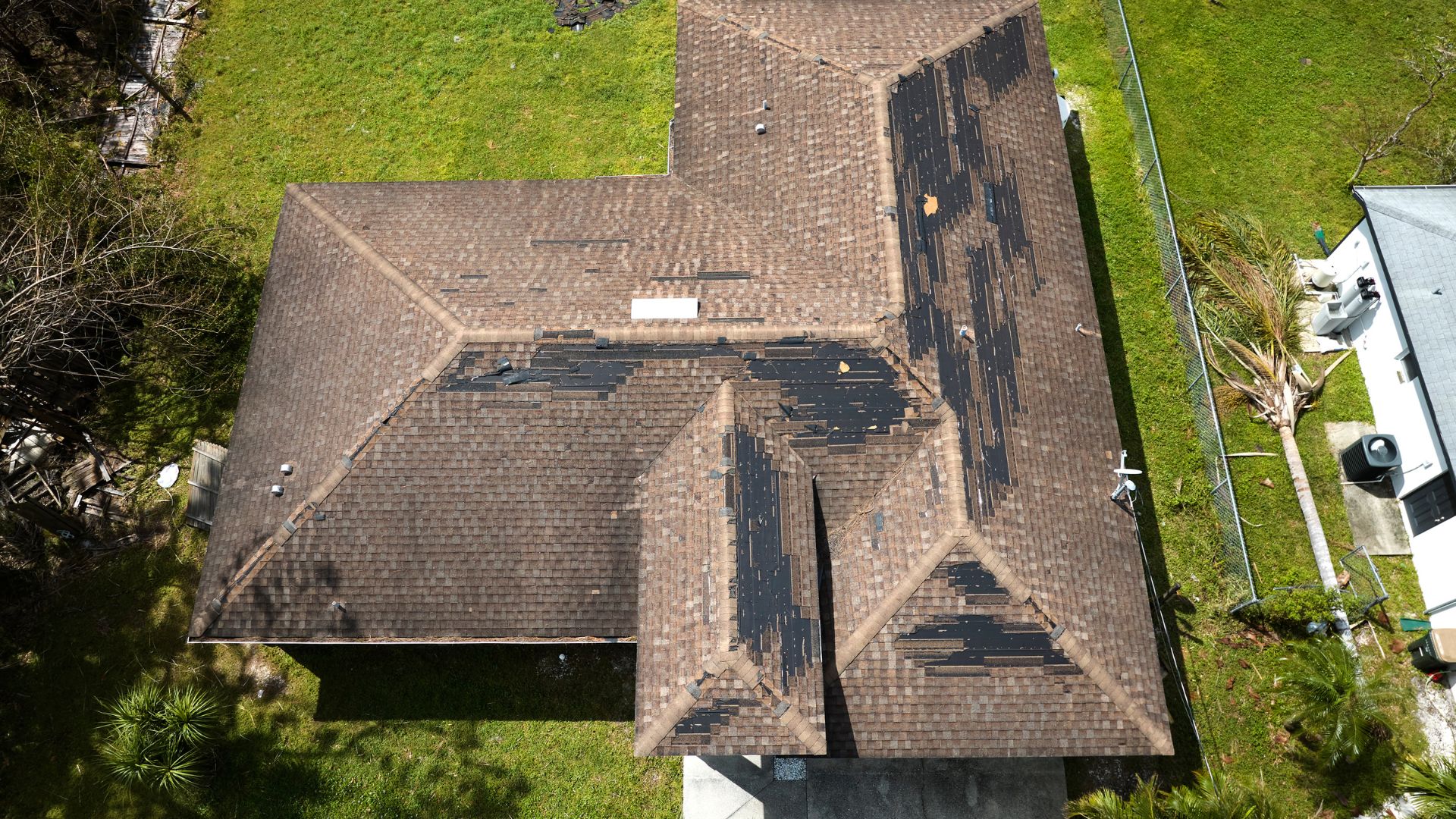 A residential roof needing inspection before winter in Ohio.