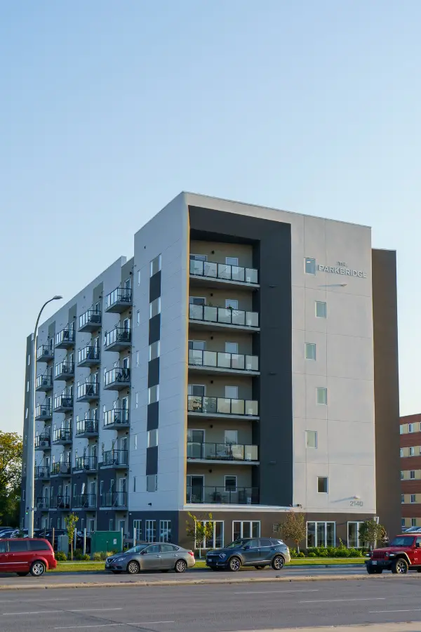 2140 Portage Avenue in Winnipeg, a six-storey building on the Portage commercial corridor