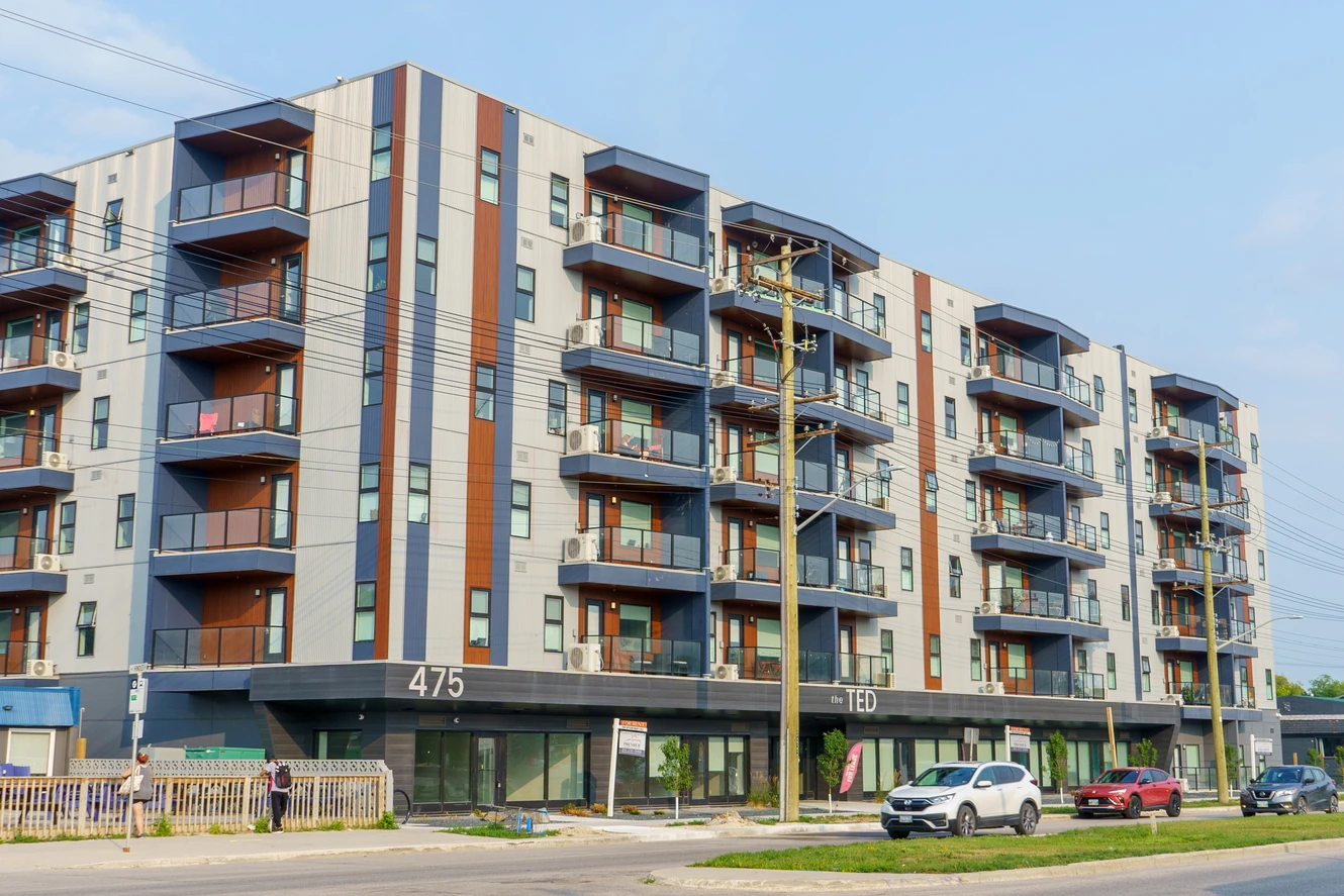 475 St. Anne's Road in Winnipeg seen along the St Vital street frontage