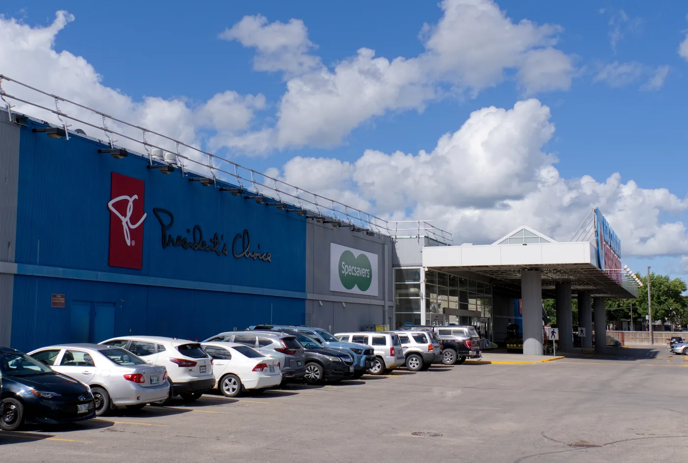 President's Choice elevation along the side of the Real Canadian Superstore in Winnipeg
