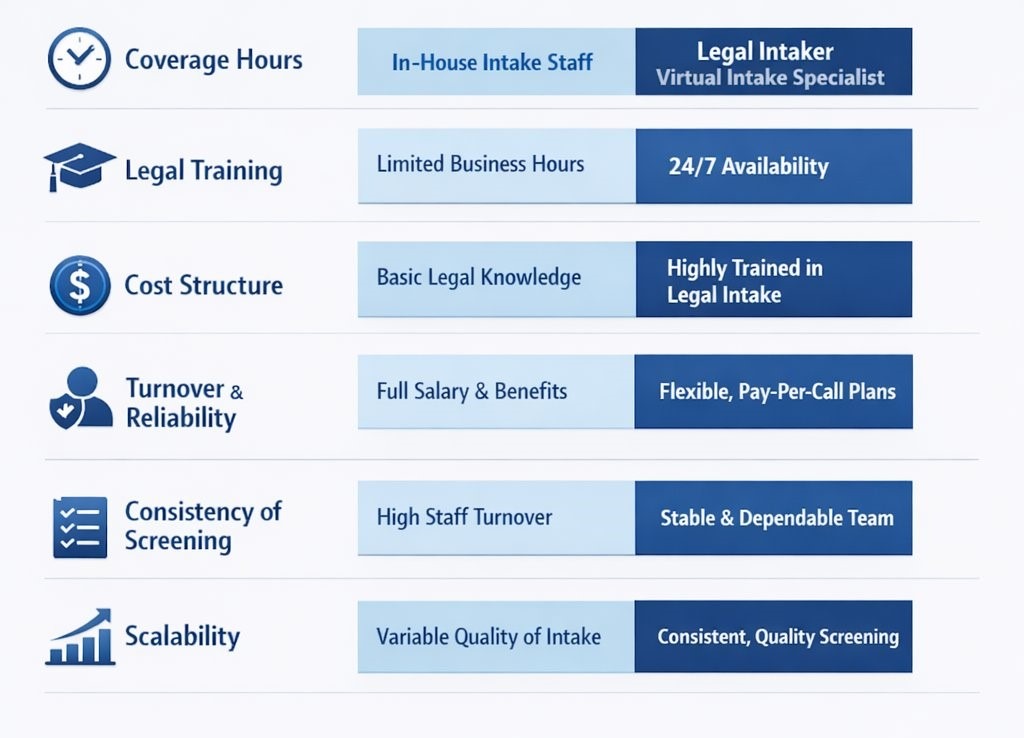 virtual vs in-house intake