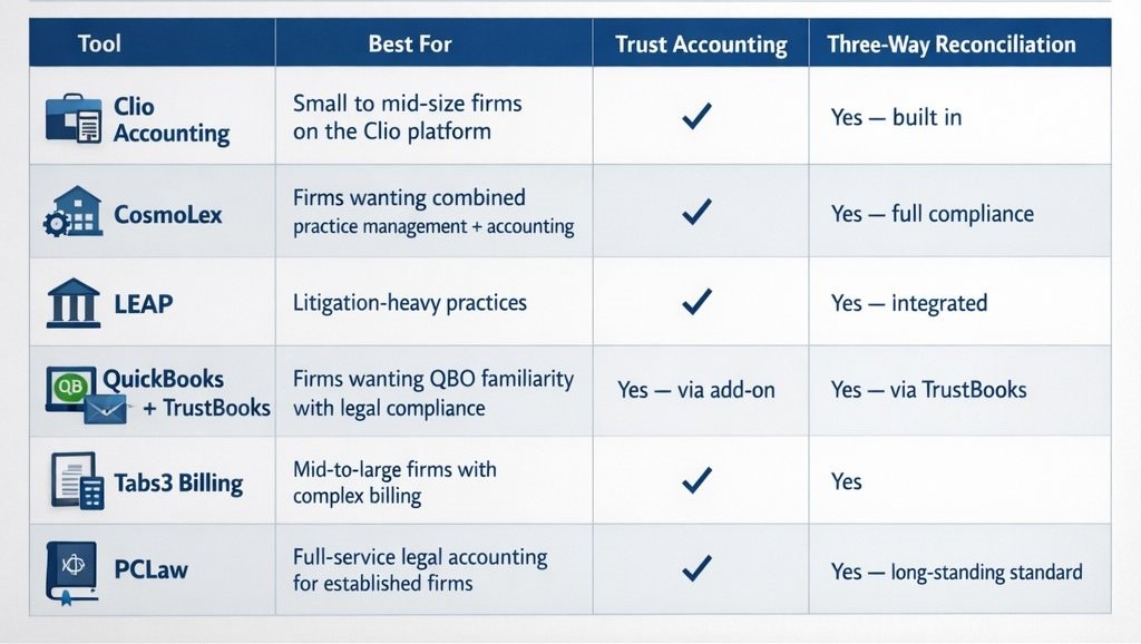The Right Accounting Software for Law Firm Reconciliation