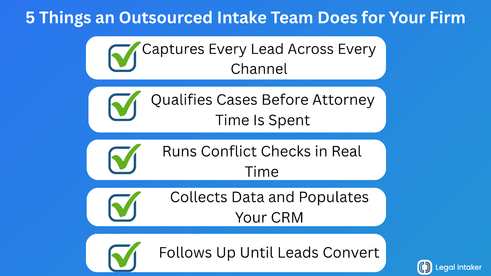 5 Things an Outsourced Intake Team Does for Your Firm