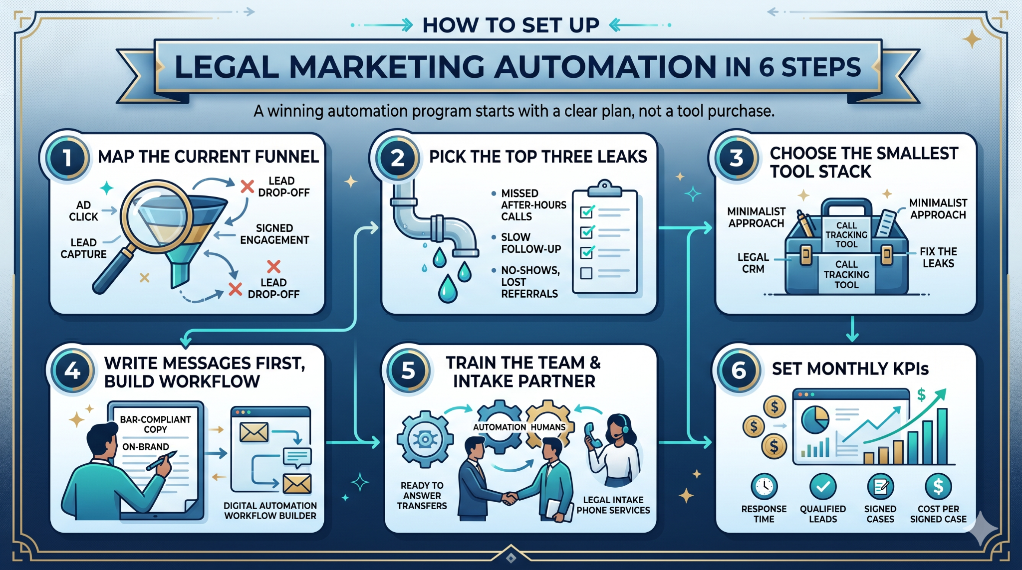 how to set up legal marketing automation in 6 steps