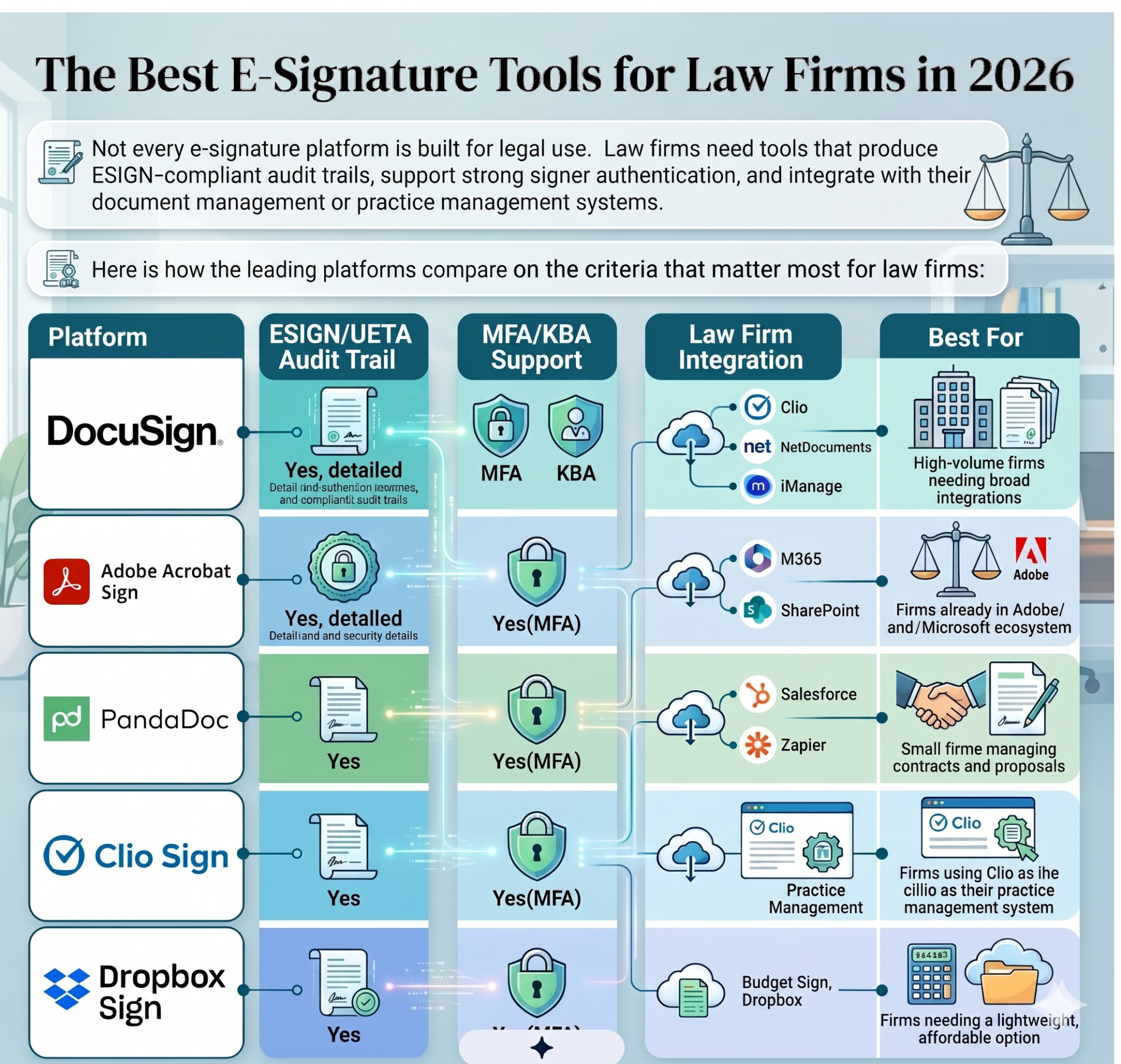 The Best E-Signature Tools for Law Firms in 2026