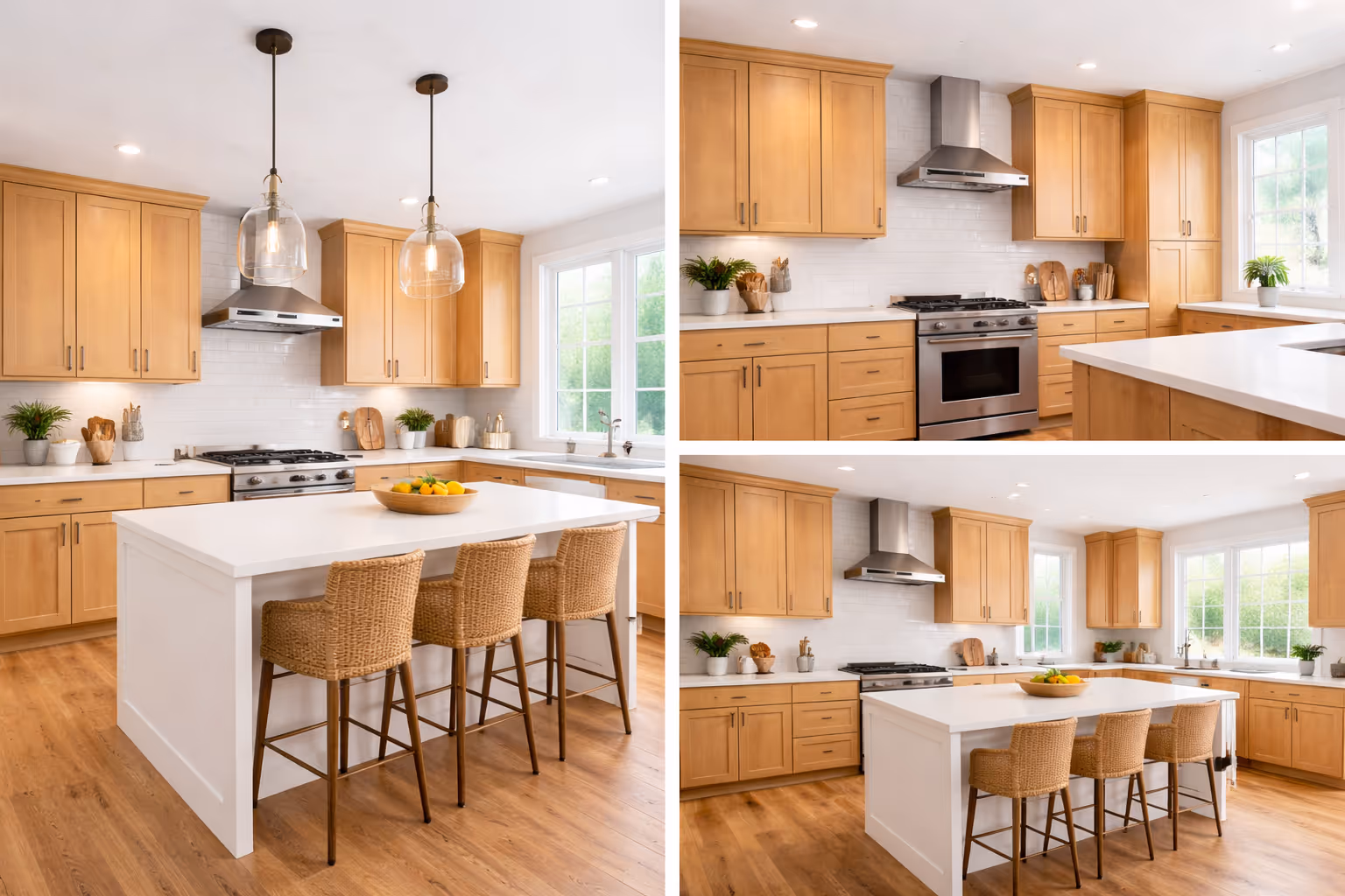 modern maple kitchen cabinet