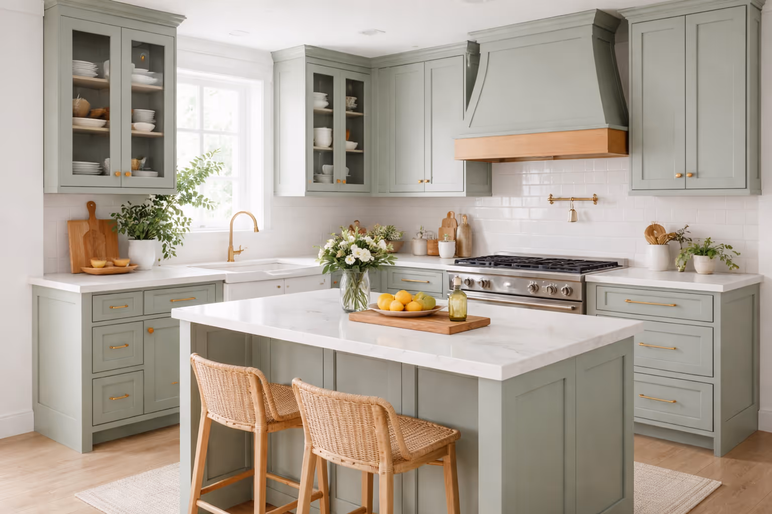 painted kitchen cabinets