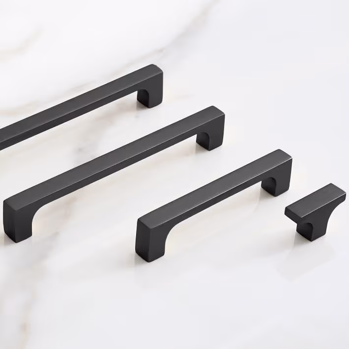 Matte Black Hardware Kitchen - Shop on Pinterest