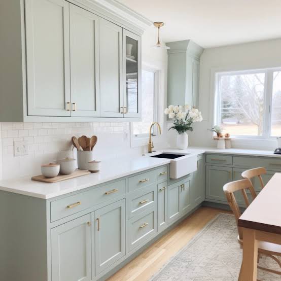 From Soft to Bold: 15 Sage Green Paint Picks for Gorgeous Kitchen Cabinets -