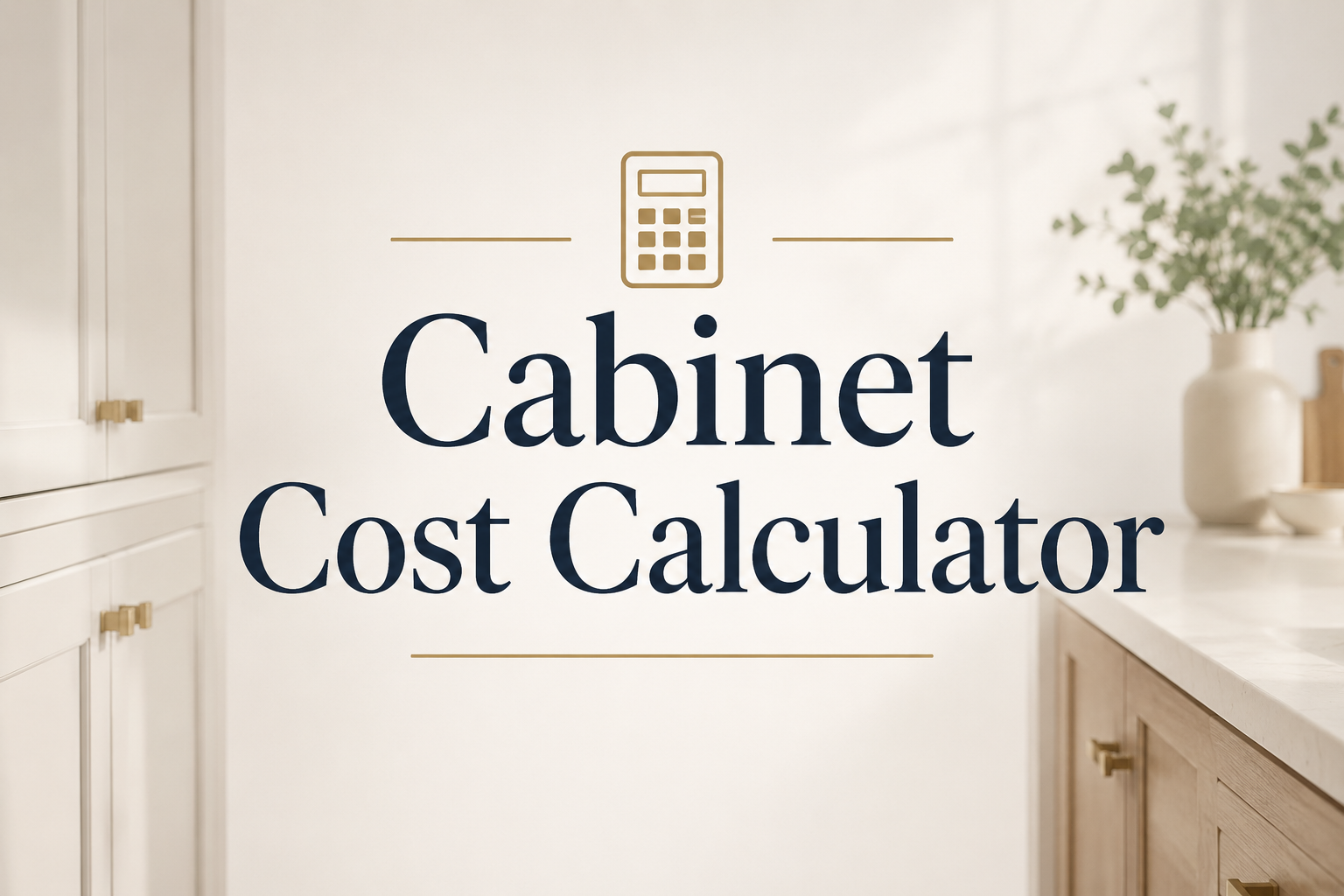 Cabinet Cost Calculator for Virginia Kitchens