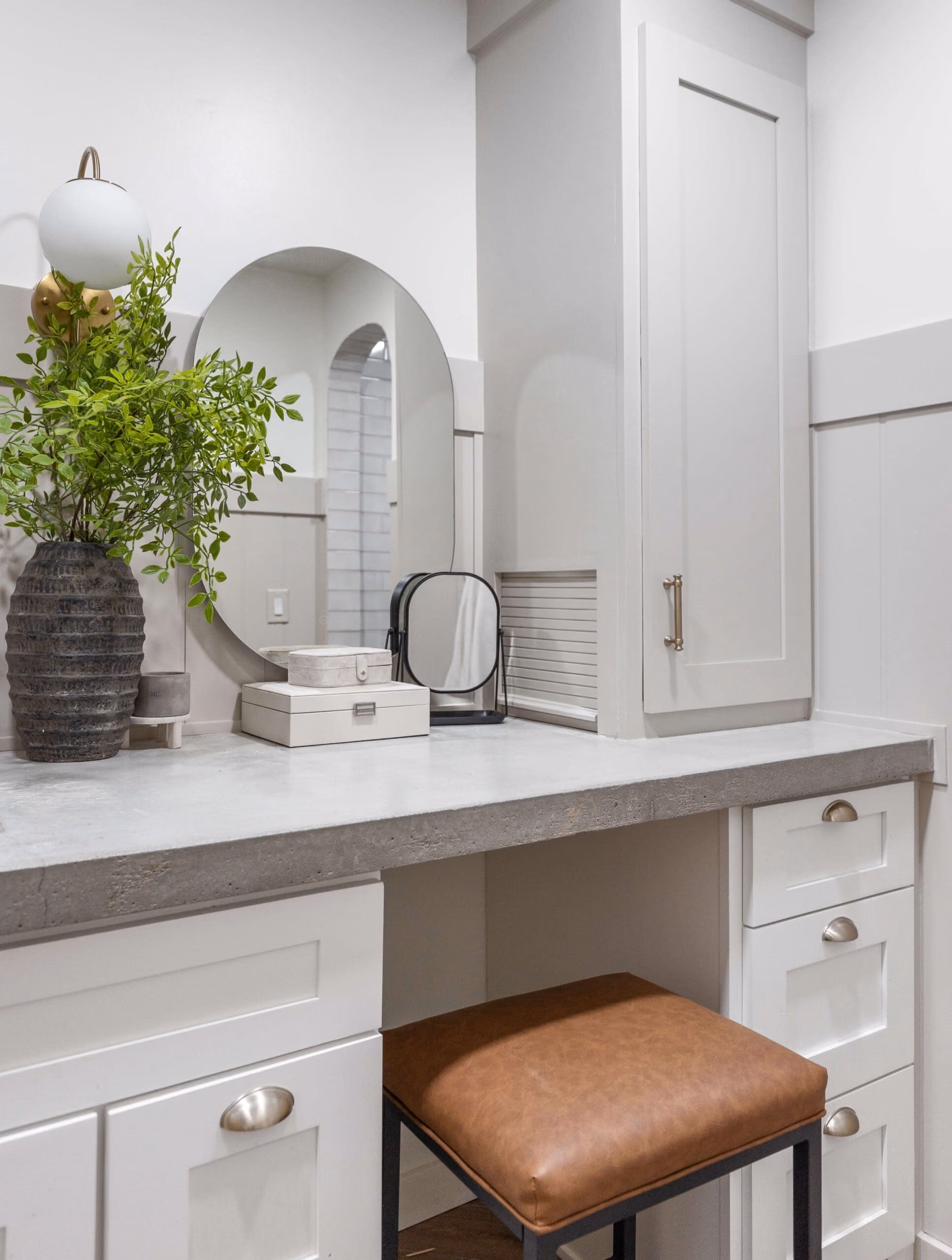DIY Custom Bathroom Vanity Using a Kitchen Cabinet | Crystel Montenegro Home