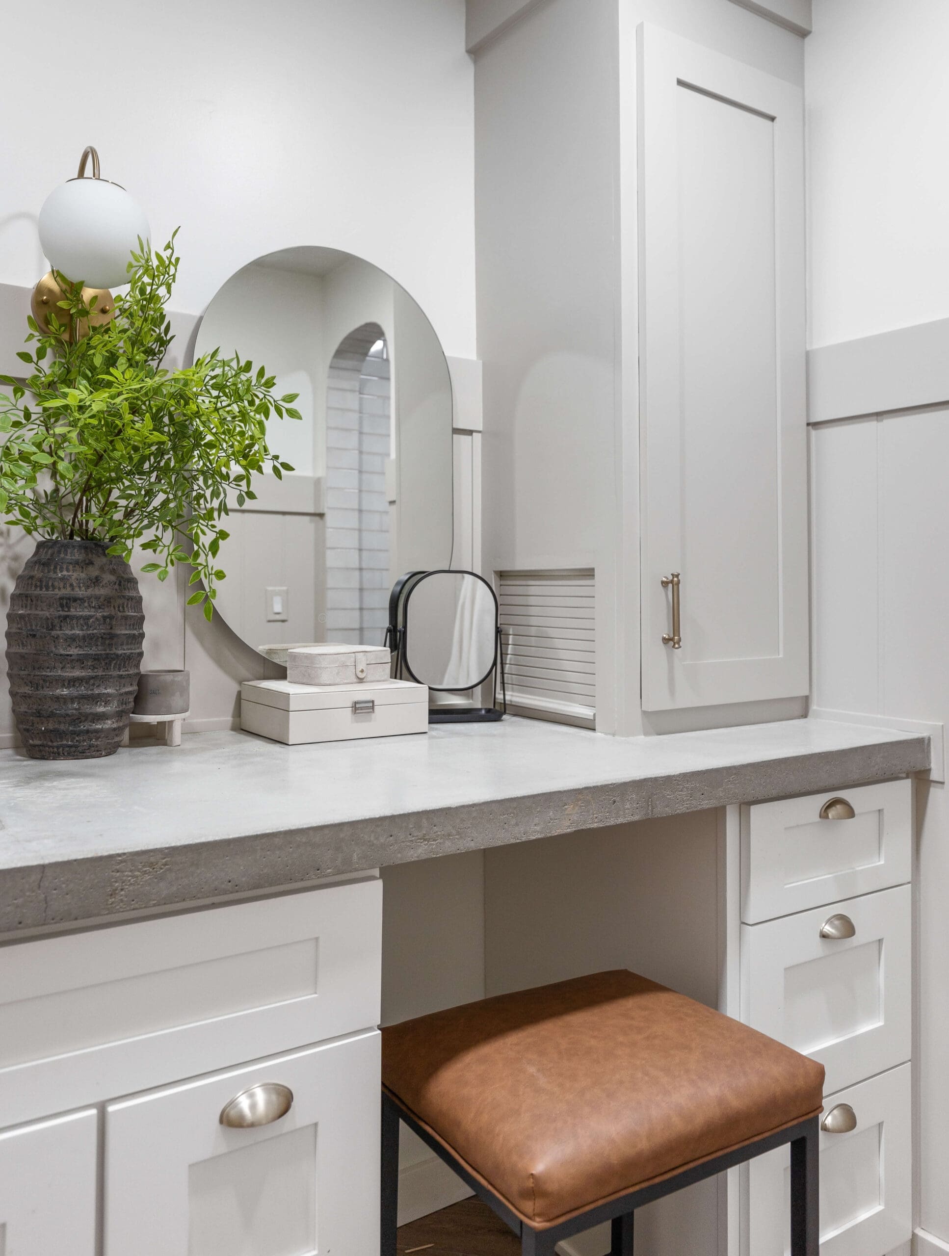 DIY Custom Bathroom Vanity Using a Kitchen Cabinet | Crystel Montenegro Home