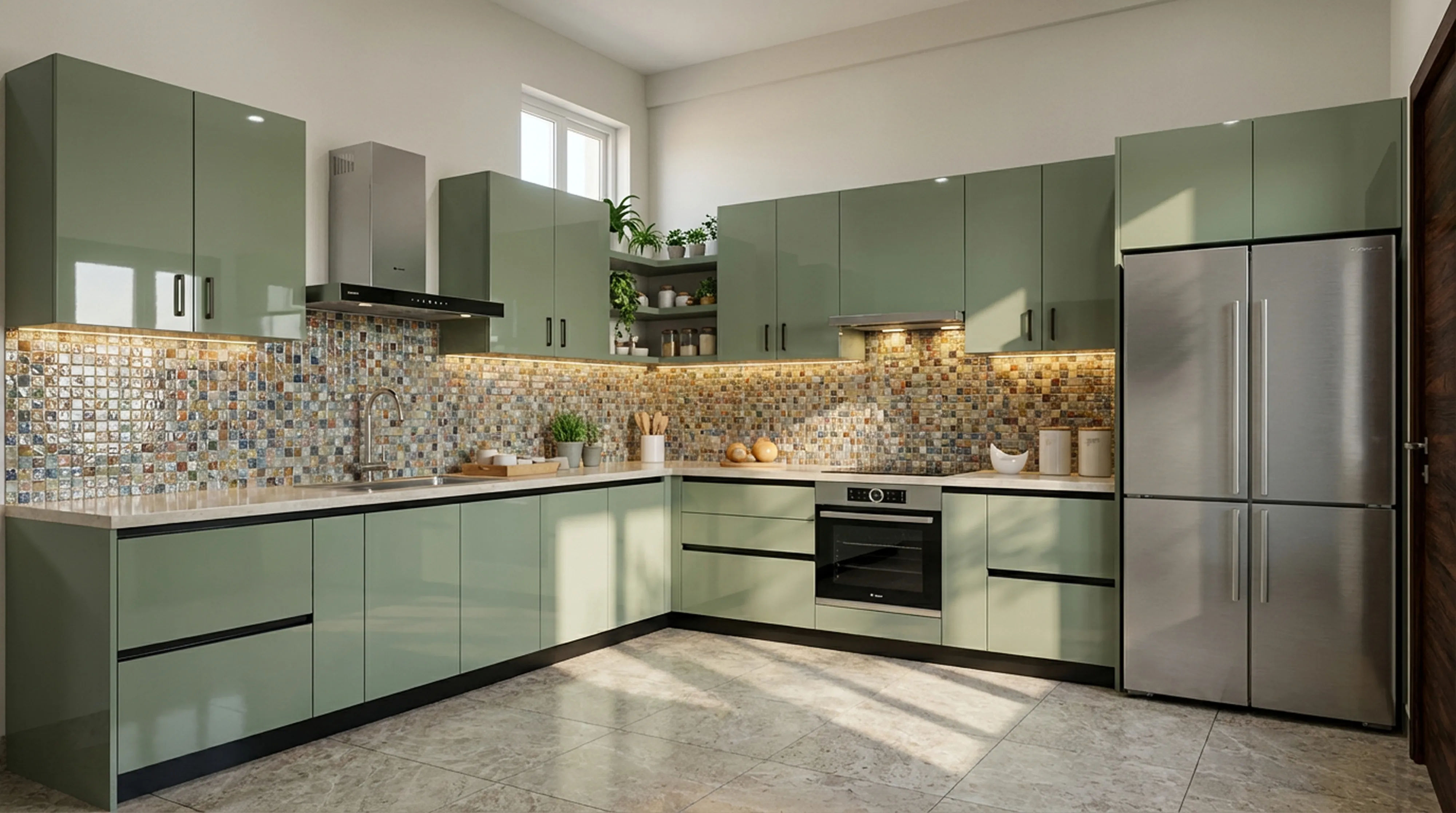 L-Shaped Modular Kitchen Designs for Modern Homes | Beautiful Homes