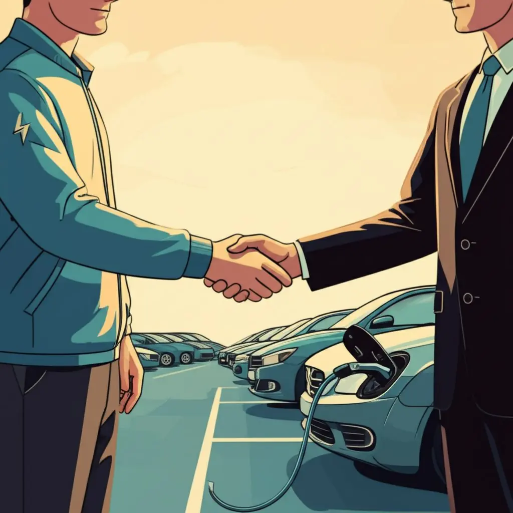 fleet manager partnering with a mobile ev charging service provider