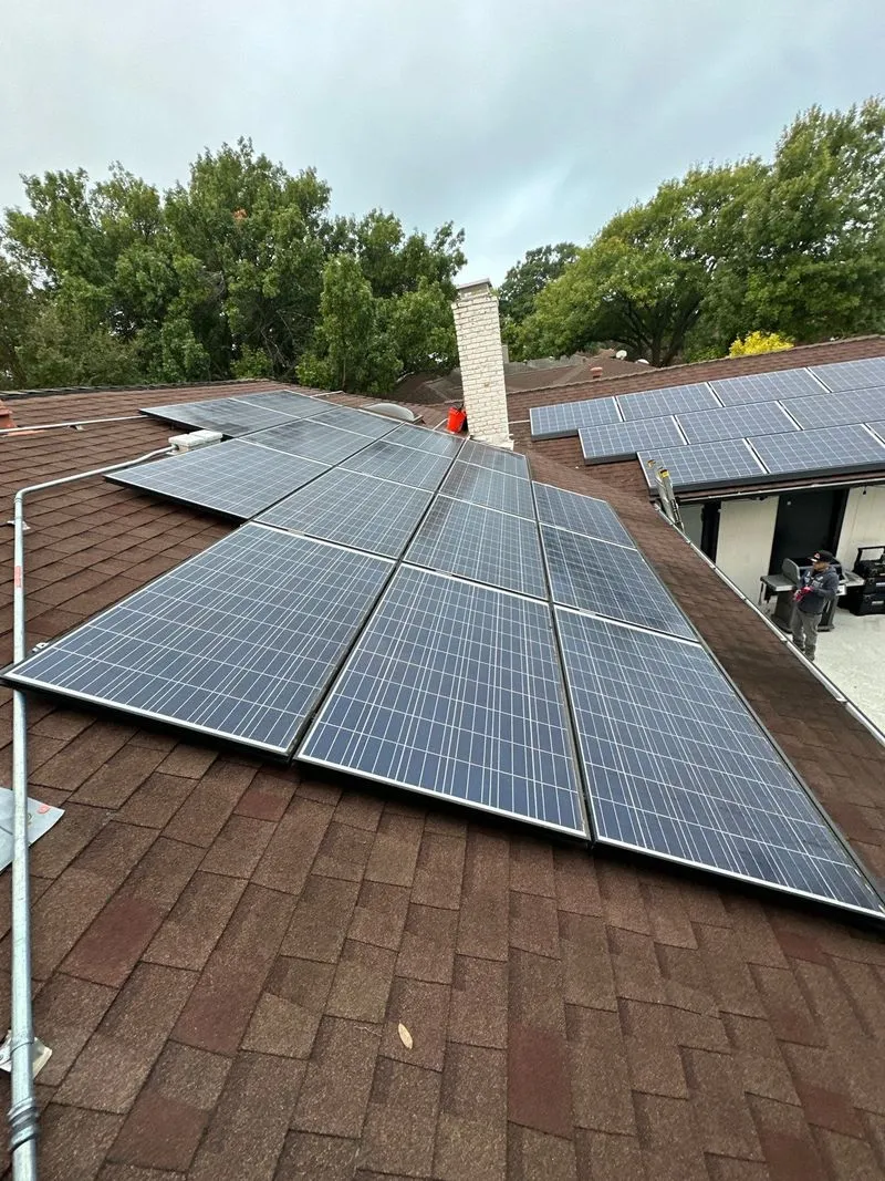 Residential solar panel installation completed by Sunaura Solar in North Texas