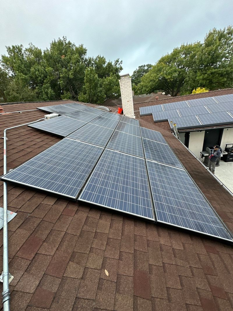 Residential solar panel installation completed by Sunaura Solar in North Texas