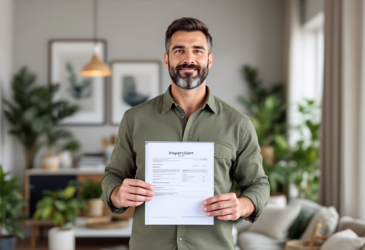 image of completed inspection report (for a home inspector)