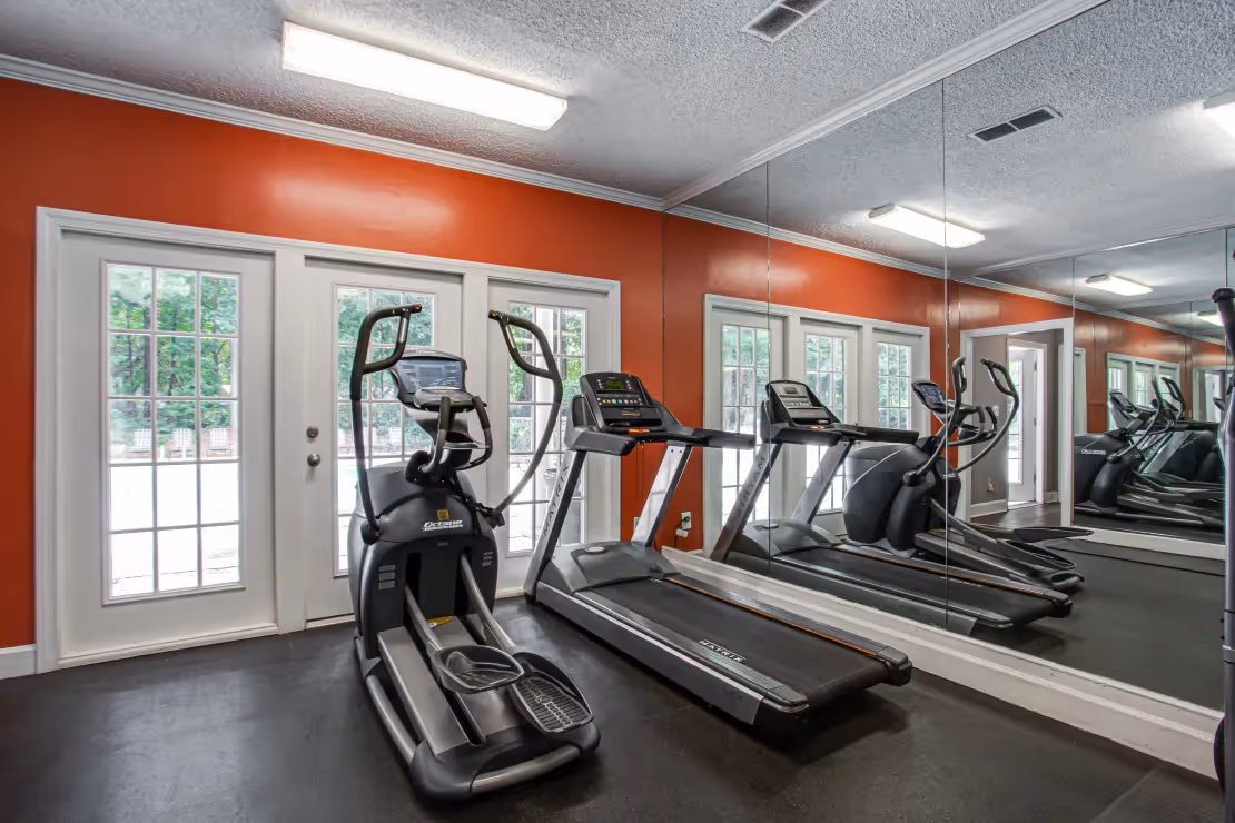 fitness center with treadmill
