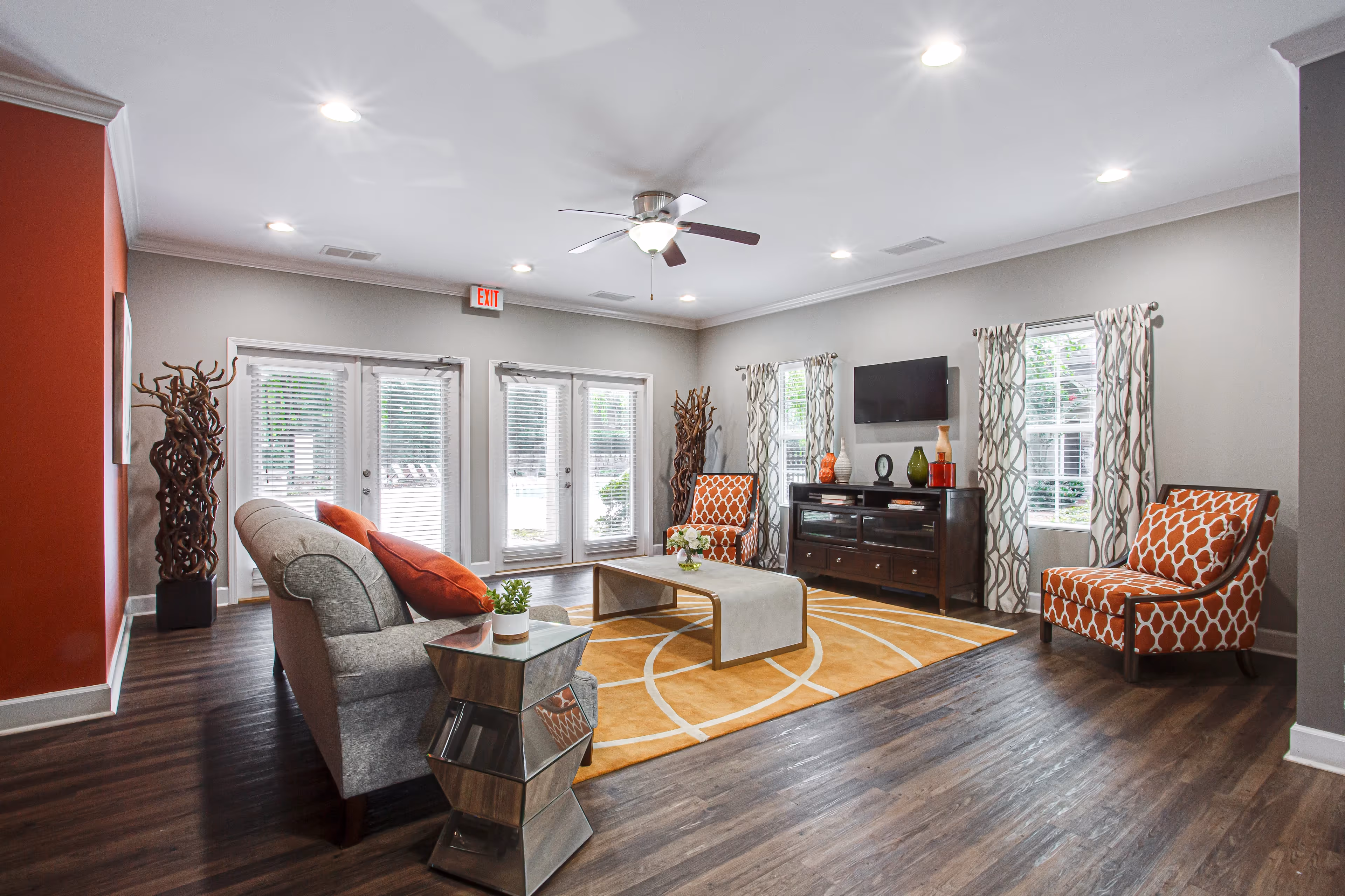community lounge with seating area
