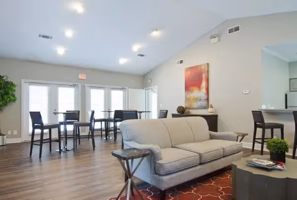 community lounge with chairs