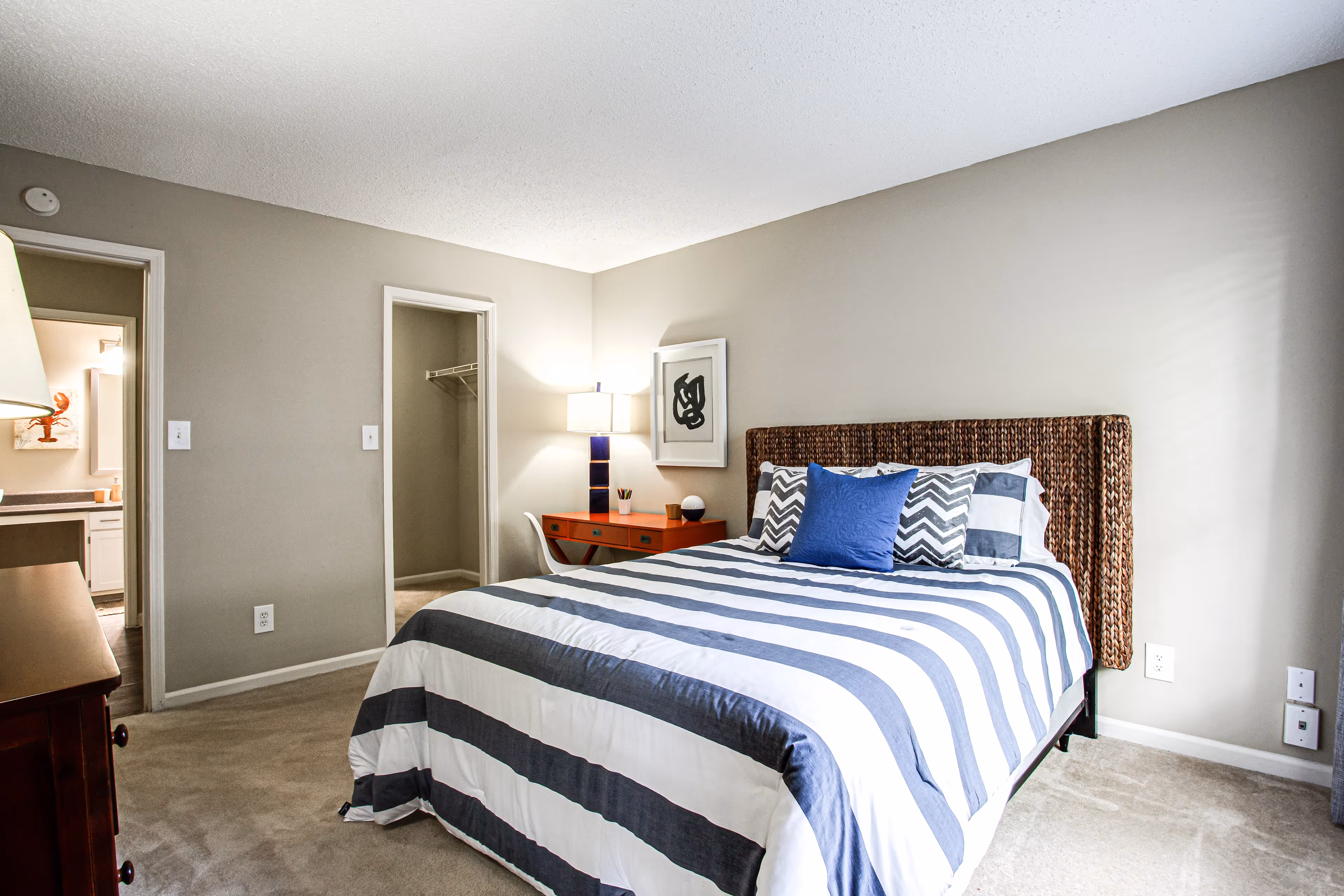 furnished bedroom