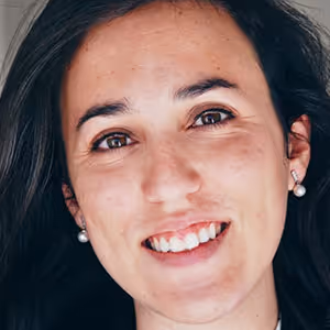 a young lady smiling