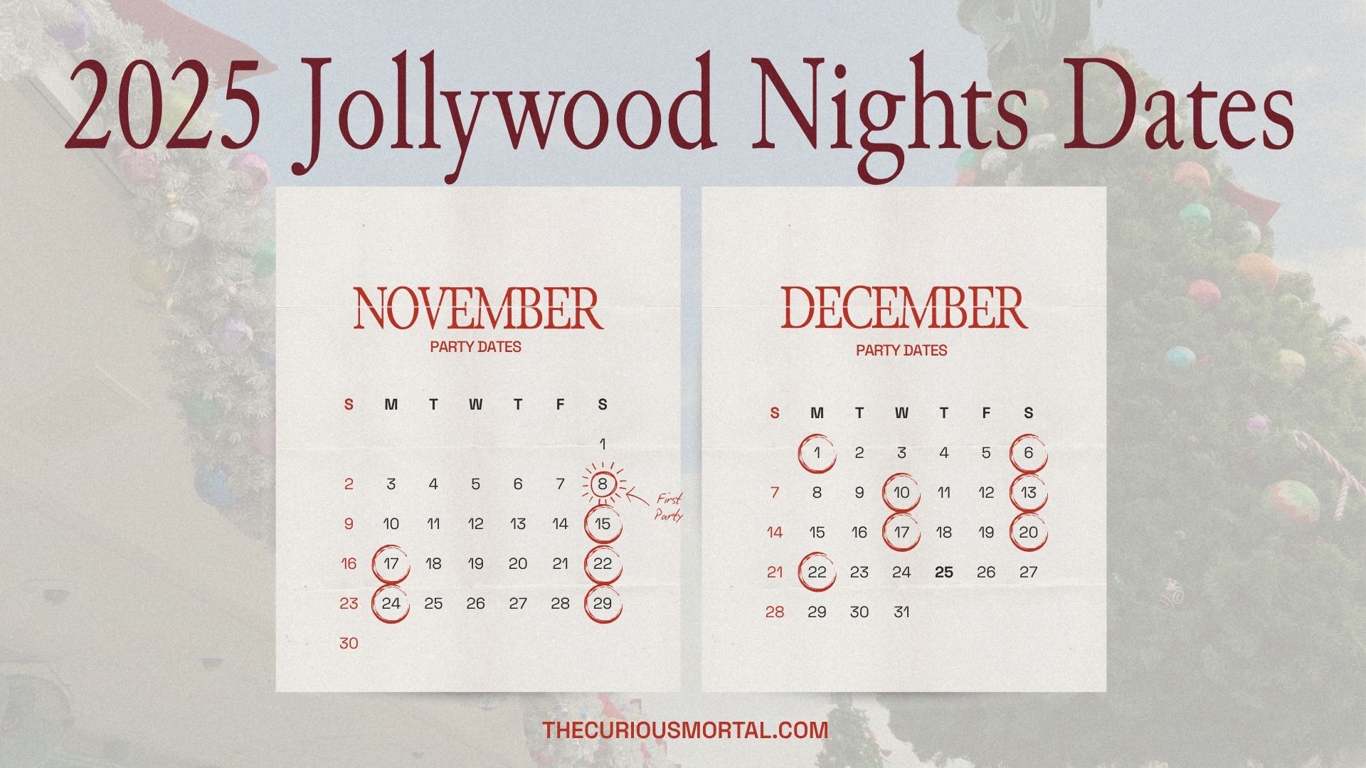 2025 Jollywood Nights Party Days