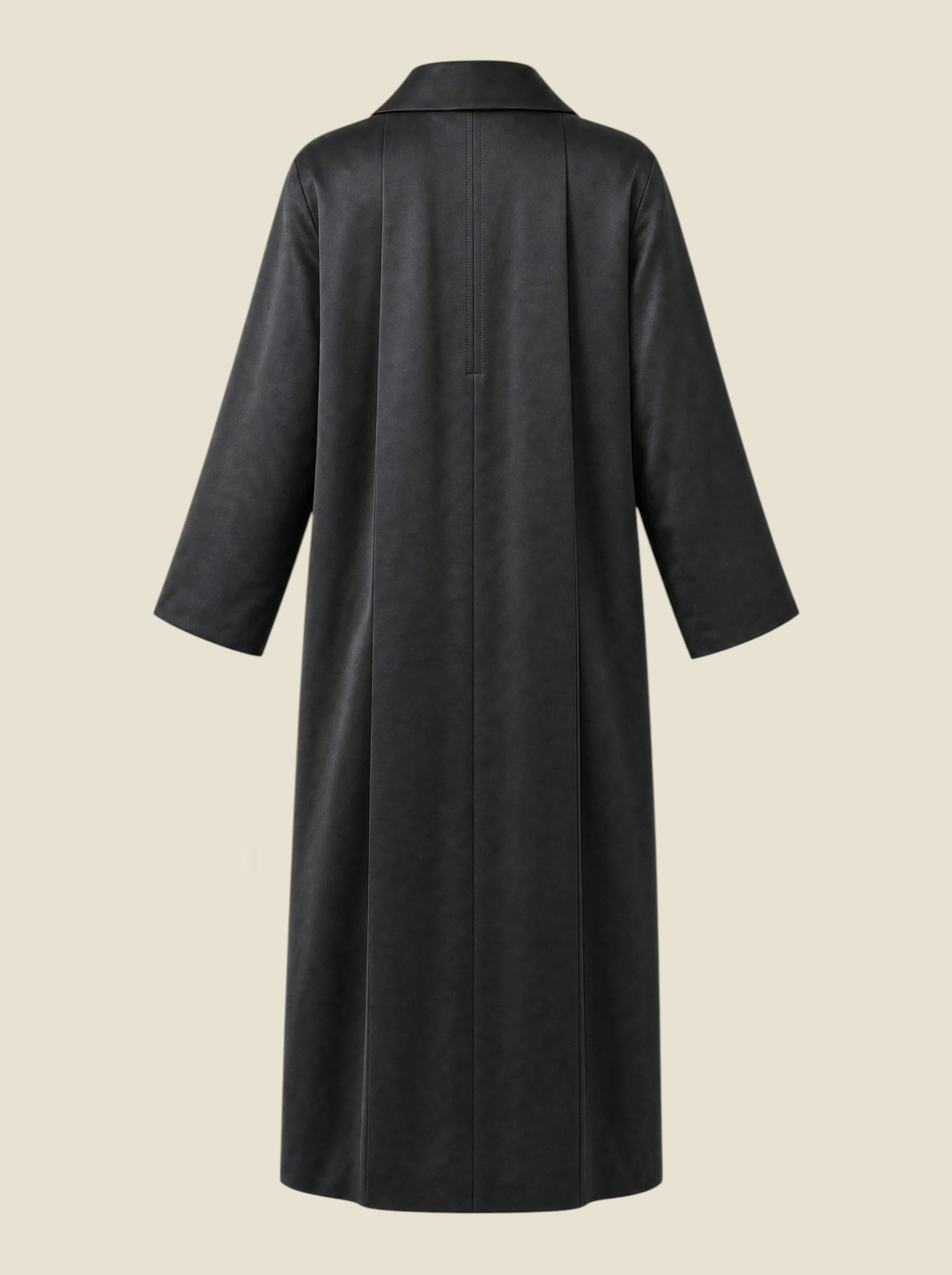 black silk coat