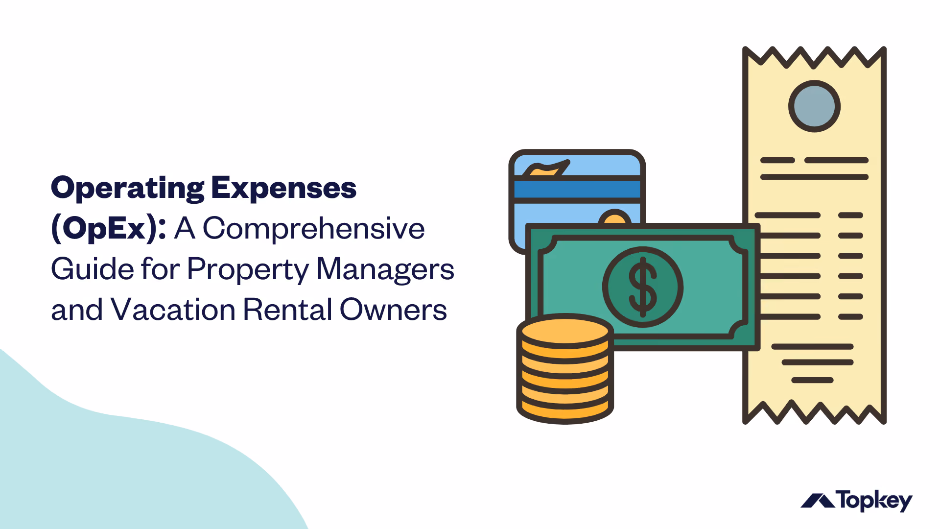 Graphic with title text and icon of money and receipt